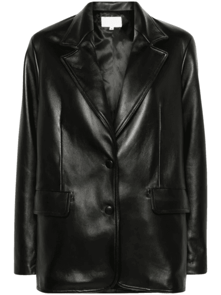 Black Leather Blazer