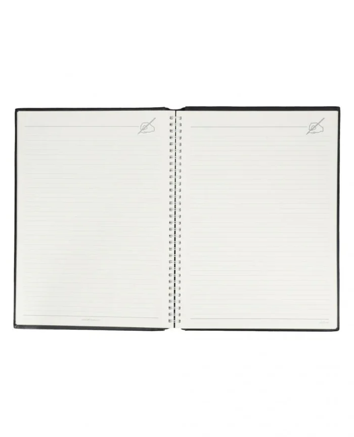 A4 spiral bound leather notebook for journaling or work notes – UK stationery accessory